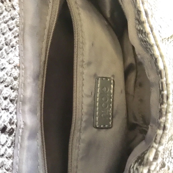Nicole Miller snake skin black grey purse - Picture 7 of 8